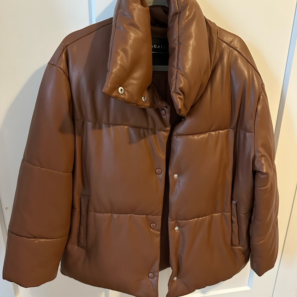 Bagatelle brown puffer jacket